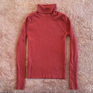 Pink turtleneck long sleeve